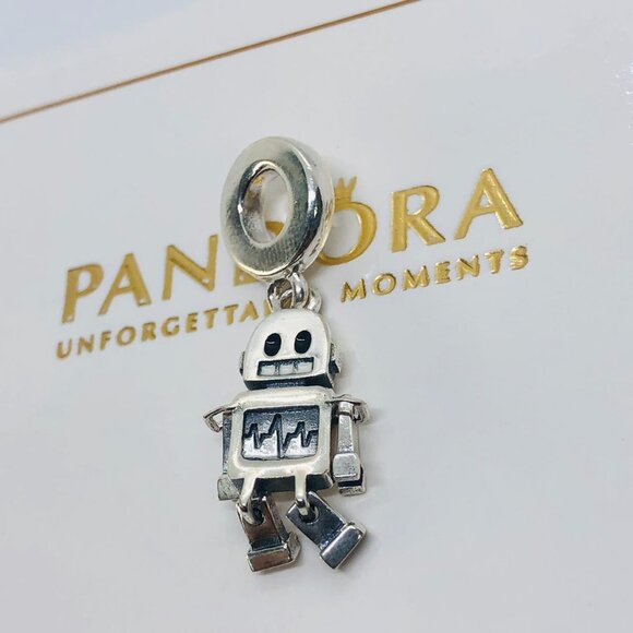 🌞📖Pandora Bestie Bot Robot Dangle Charm - Picture 3 of 3